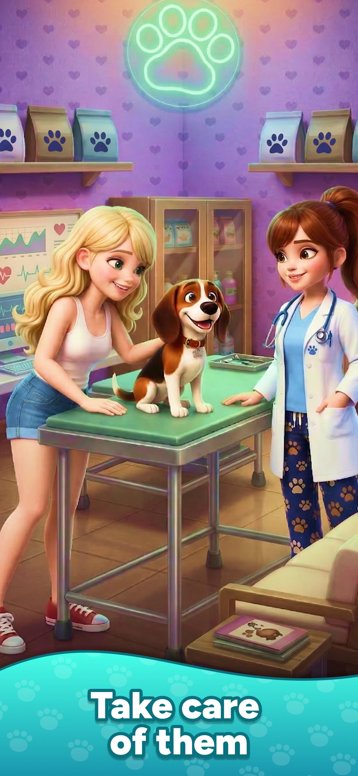 Pet Shelter Merge & Story screenshot